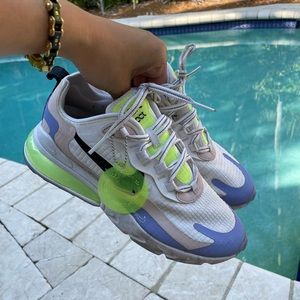 NIKE - Women’s Air Max 270 React “White Ghost Green” Sneakers, Size 7.5